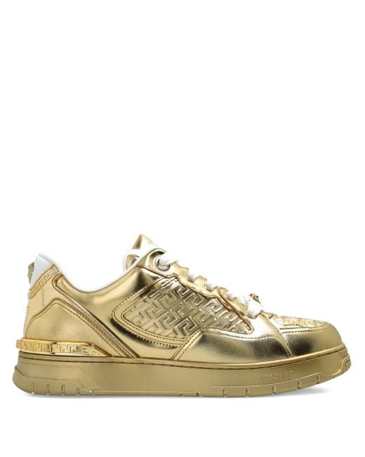 Biggie Basket Sneaker Metallizzate di Versace in Metallic da Uomo