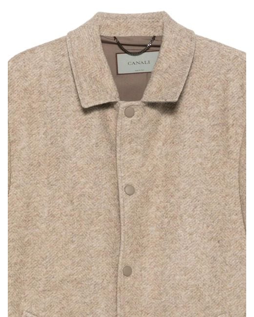 Canali Natural Single-Breasted Coat for men
