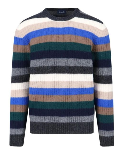 Jersey a rayas Drumohr de hombre de color Blue