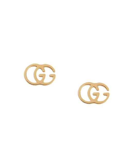 Gucci Metallic GG Tissue Stud Earrings