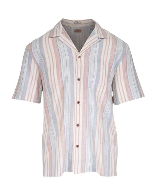メンズ Faherty Brand ストライプ シャツ White