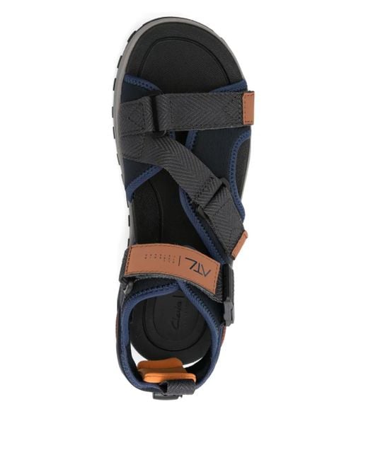 Clarks Atl Trek Tide Sandalen Met Klittenband in het Blue voor heren