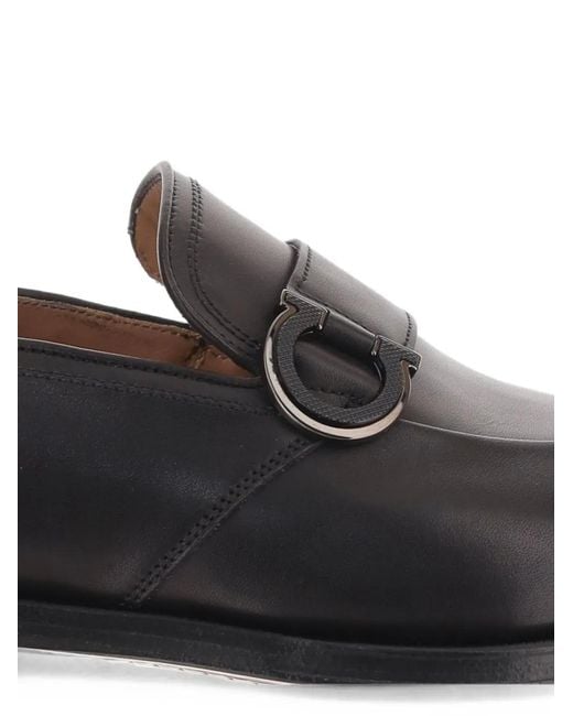 Ferragamo White Leather Loafers for men
