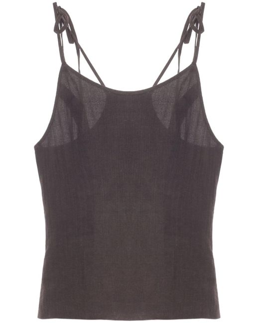 Our Legacy Brown Tanktop aus Voile