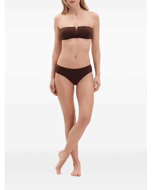 Eres Brown Soupless Bikini Bottoms