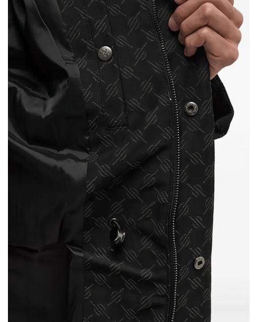 Daily Paper Black Monogram Hooded Jacket for men