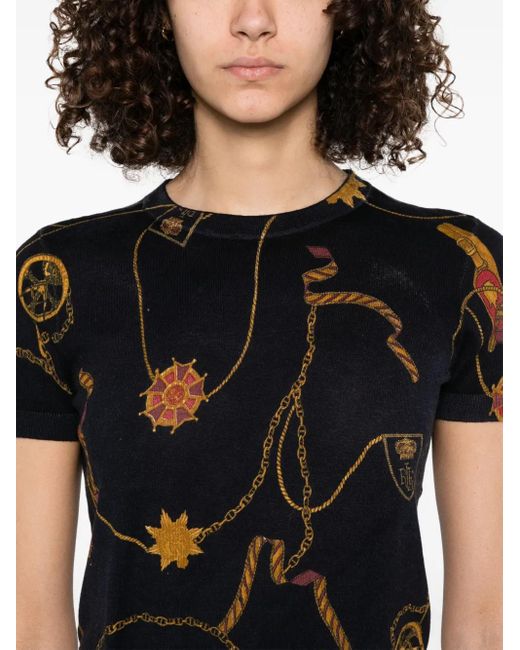 Ralph Lauren プリント Tシャツ Black