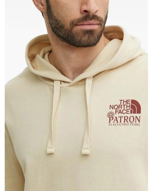 The North Face Natural Logo-Detail Drawstring Hoodie for men