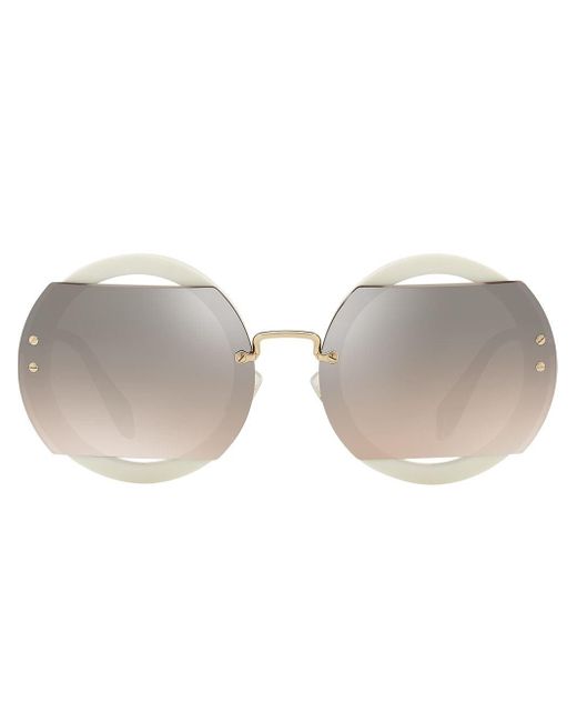 Miu Miu Multicolor Sonnenbrille mit runden Gläsern