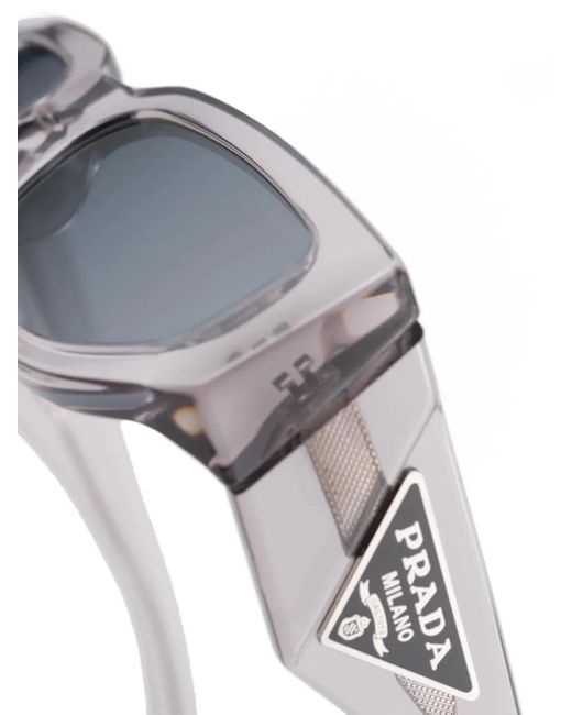 Prada Sonnenbrille Mit Triangolo-Logo in Blue für Herren