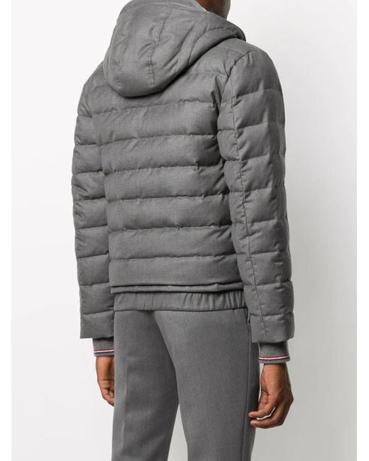 メンズ Thom Browne Super 120s ダウンジャケット Gray