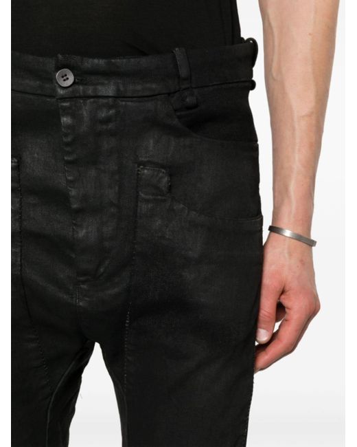 Masnada Klassische Slim-Fit-Jeans in Black für Herren