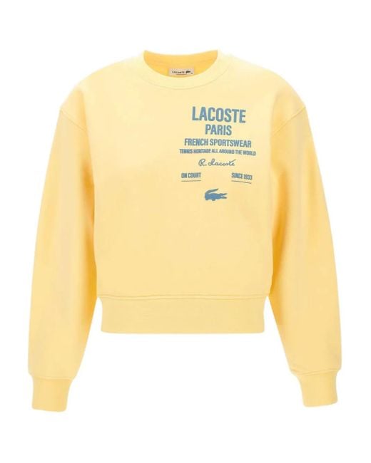Lacoste Yellow Klassisches Sweatshirt