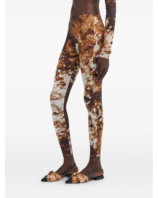 Roberto Cavalli Appalosa レギンス Natural