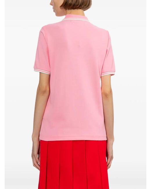 Comme des Garçons Pink Short-Sleeve Polo Shirt