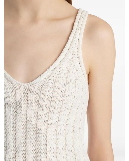 Khaite White Val Top