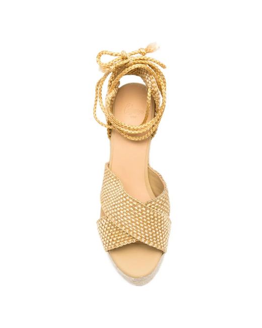 Castaner Natural Becca Heeled Espadrilles