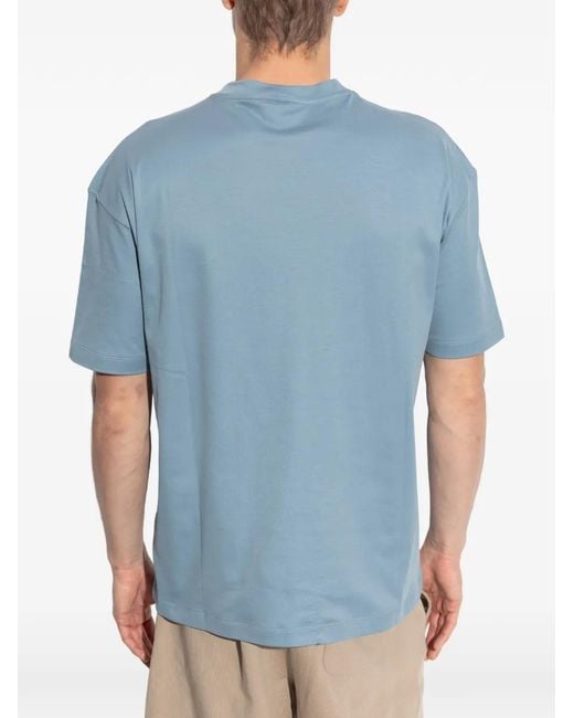 Giorgio Armani T-Shirt mit Emblem in Blue für Herren