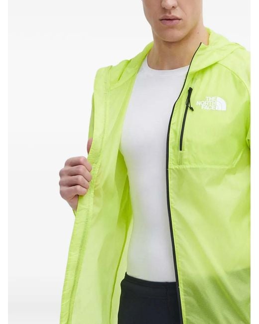 The North Face Green Windstream Shell Hooded Jacket for men