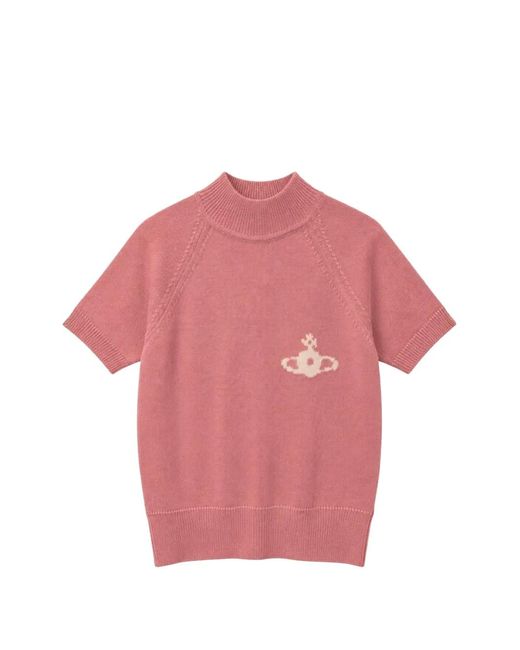 Vivienne Westwood Pink Bea Orb-Motif Sweater