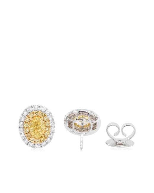 HYT Jewelry Metallic 18Kt Diamond Earrings