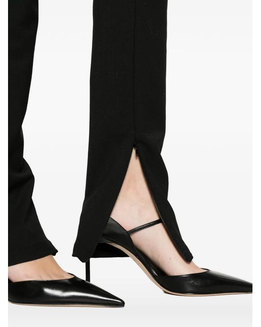 Thelatest Black Carola Zip-Cuff Trousers