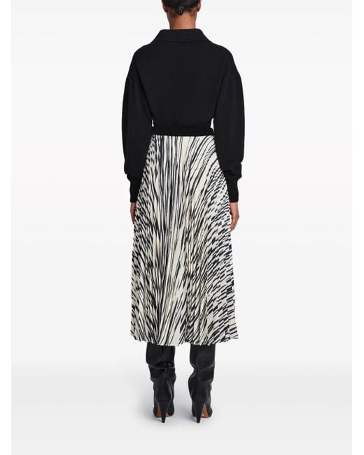 Proenza Schouler White Korine Chiffon-Crepe Pleated Skirt