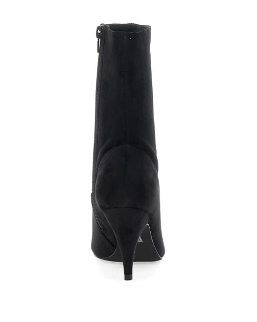 Jeffrey Campbell Black Pointed-Toe Suede Boots
