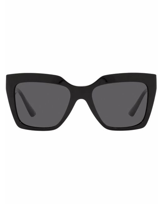 Versace Black Greca-Panel Sunglasses