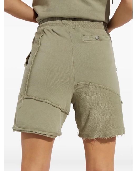 SER.O.YA Green Dax Drawstring Frayed Shorts