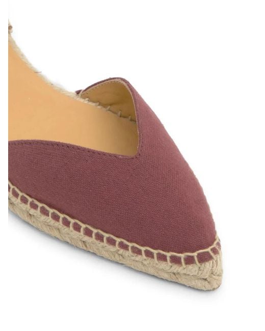 Castaner Red Brava Lace-Up Espadrilles