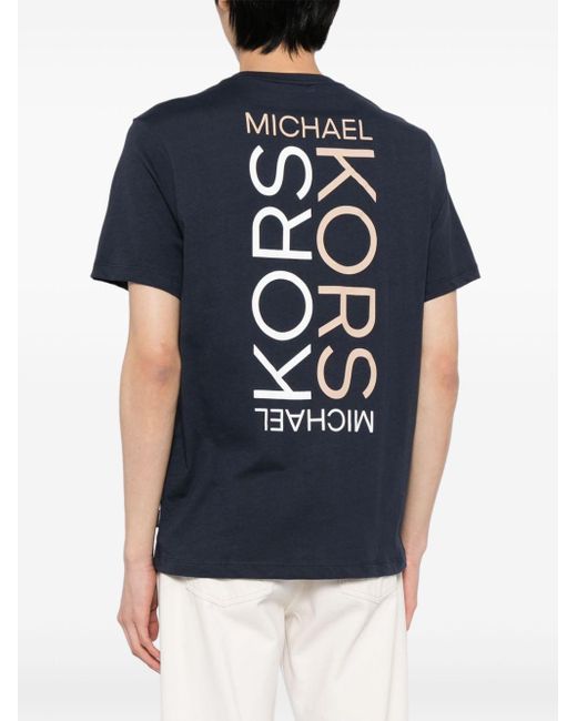 T-shirt en coton à logo imprimé Michael Kors pour homme en coloris Blue