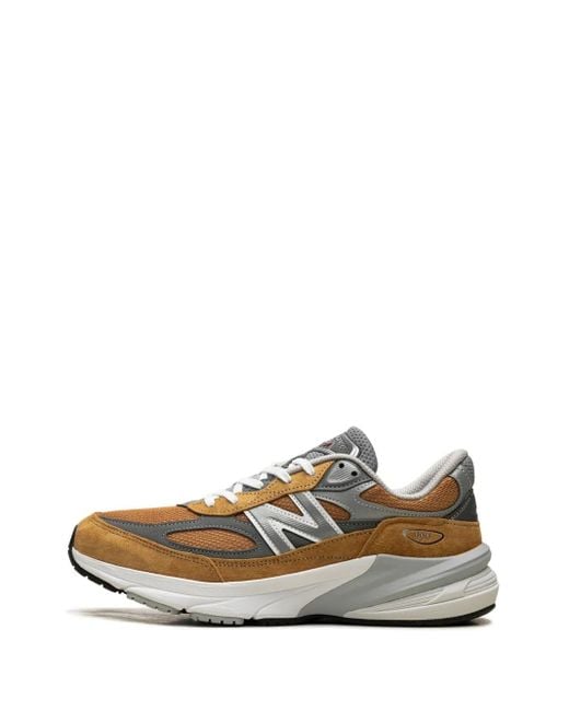 New Balance Brown 990 Lace-Up Sneakers for men