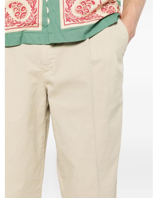 Pantalones con corte slim PT Torino de hombre de color Natural