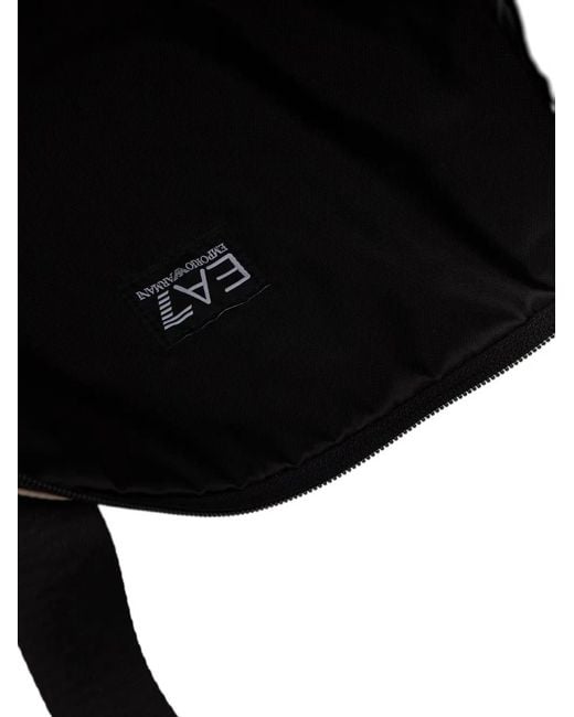 EA7 Natural Logo-Print Zip-Fastening Tote Bag