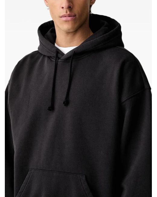 Levi's Black Logo-Patch Drawstring Hoodie for men