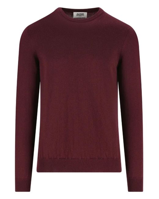 Pull En Cachemire À Col Rond Alpha Studio pour homme en coloris Red