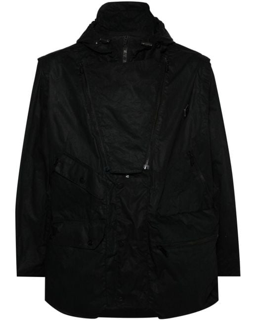 A_COLD_WALL* Black Logo-plaque Hooded Jacket for men