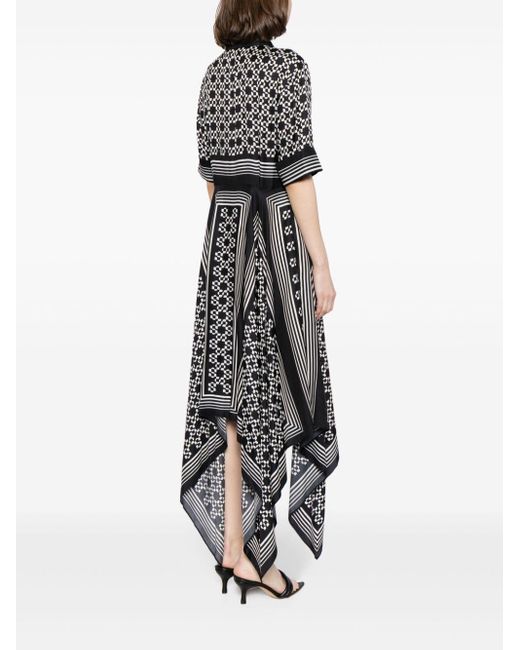 Jonathan Simkhai Midi-jurk Met Geometrische Print in het Gray