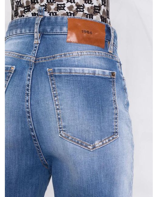 DSquared² Blue Faded Effect Mom Jeans