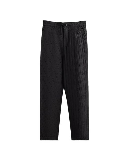 Kith Black Garrison Quilted Tailored Trousers for men