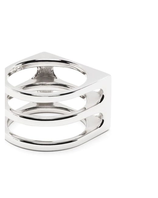 Tom Wood White Double Cage Ring