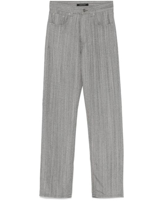 Phoebe Philo Gray Mélange Trousers