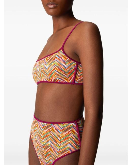Missoni Zigzag Print Bikini in Pink Lyst UK