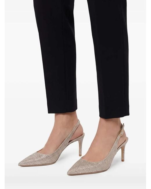 Stuart Weitzman White Stuart Powder Sling Back 7