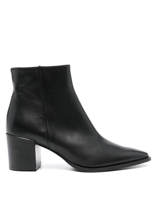 Roberto Festa Black Augustina Leather Ankle Boots