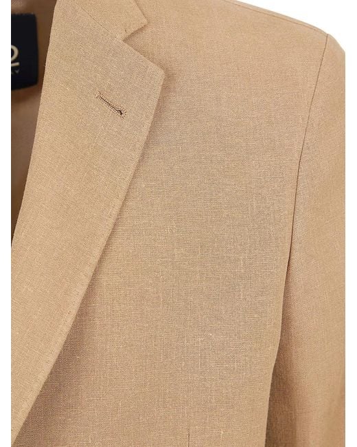 Herno Natural Linen Pocket Jacket for men