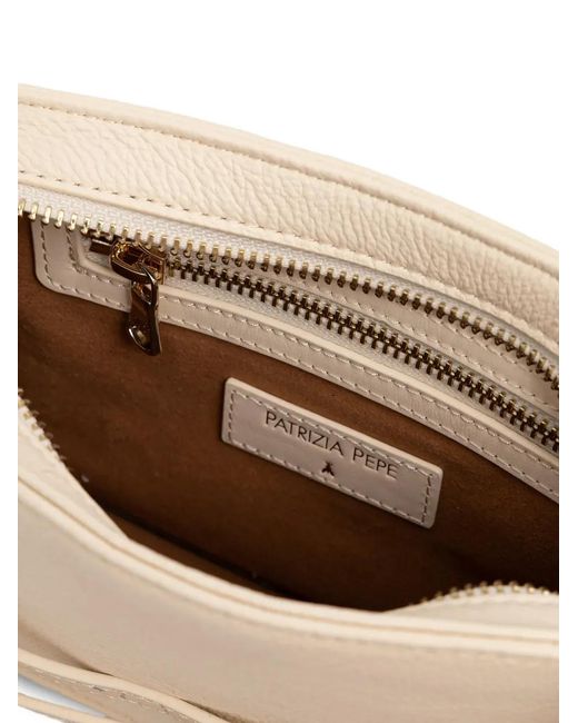 Patrizia Pepe Natural Fly Plaque Crossbody Bag