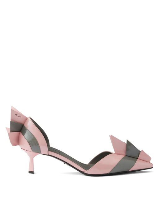 Prada Pink Pumps Aus Lackleder