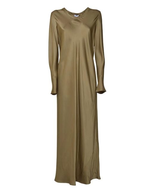 Aspesi Green Long-Sleeve Dress